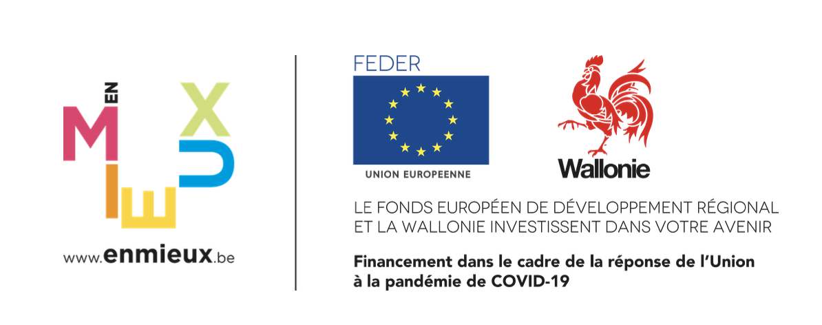 Logo Le Fonds européen de développement régional et la Wallonie investissent dans votre avenir